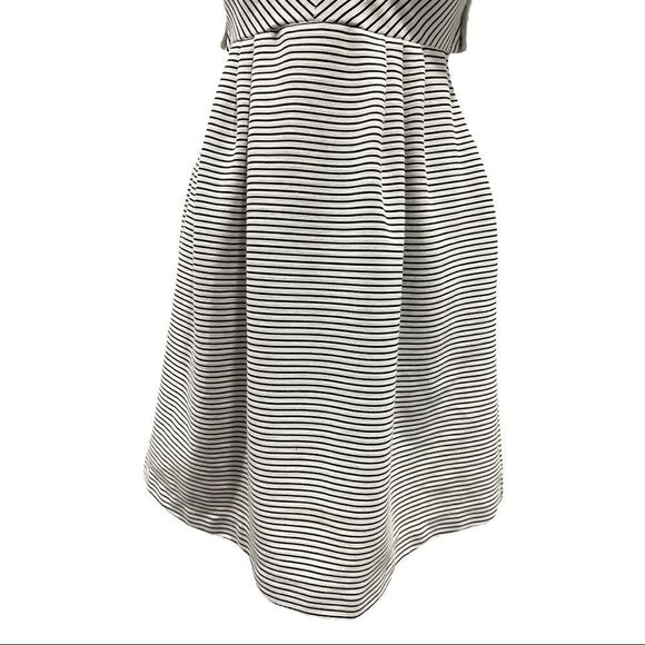 𝅺ANTHROPOLOGIE Postmark Stripe Rolo Crossback Dress Sz M - Picture 4 of 13
